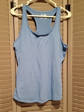 Adidas Light Blue Women's Racerback Tank Top Size Medium